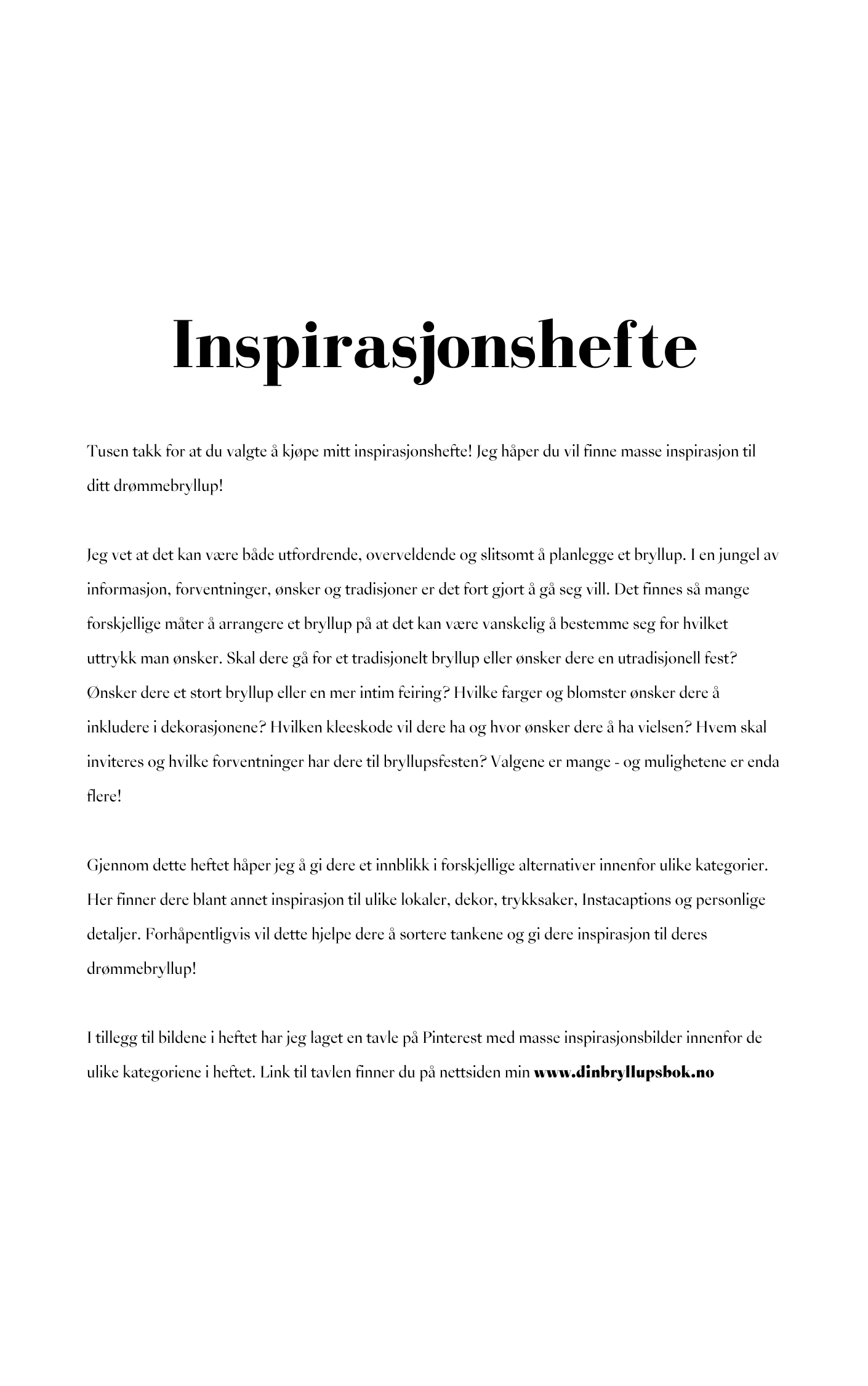 Digitalt inspirasjonshefte