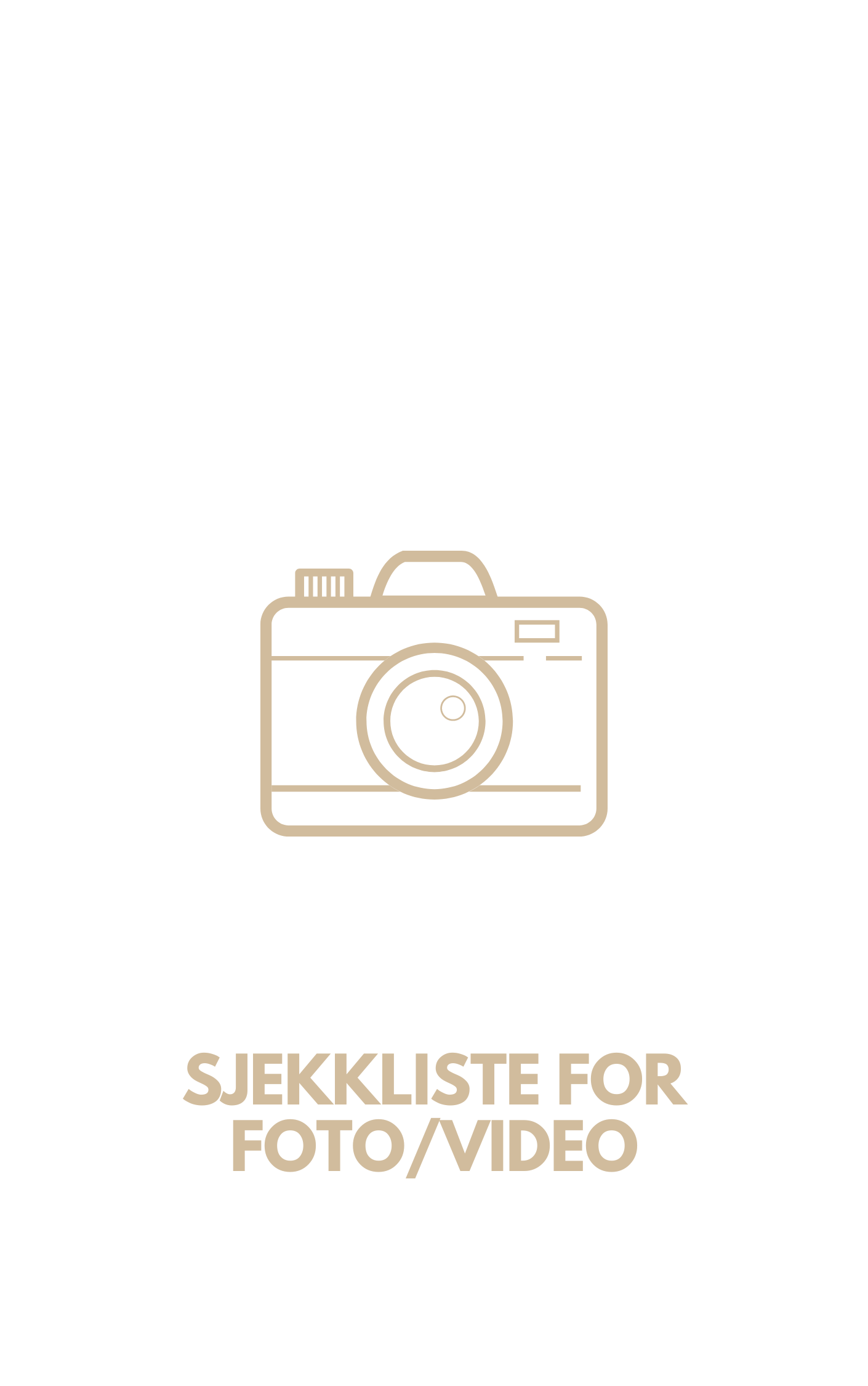 Sjekkliste for foto/video