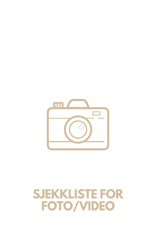 Sjekkliste for foto/video